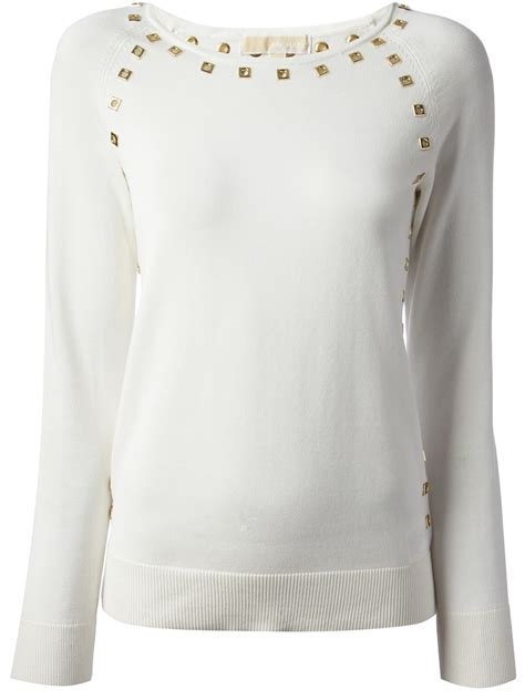 michael kors sweater white|Michael Kors velour sweatsuit.